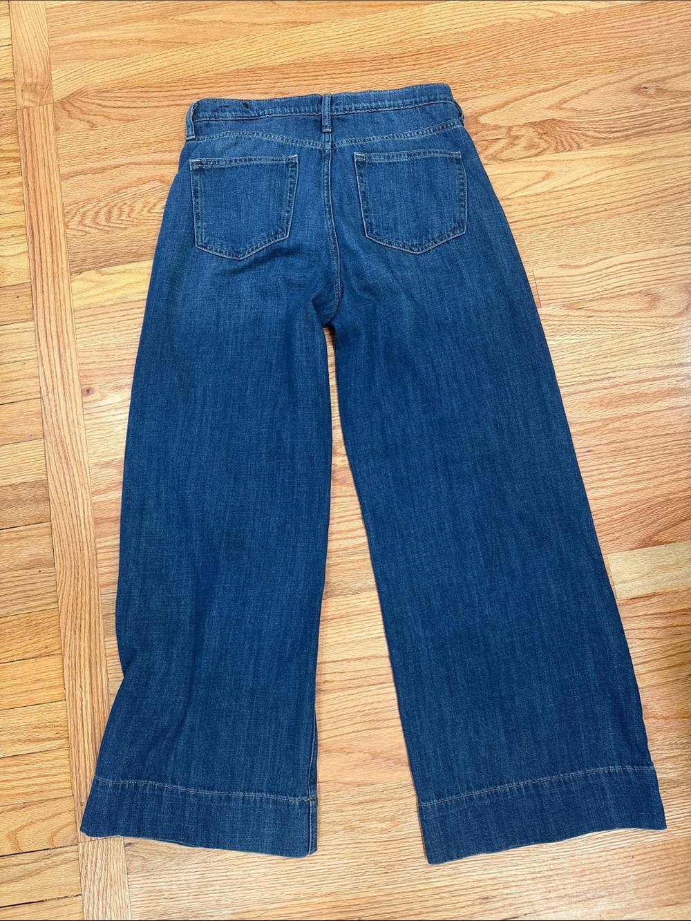 GAWide Leg Dark Blue Denim Jeans - Picture 3 of 5
